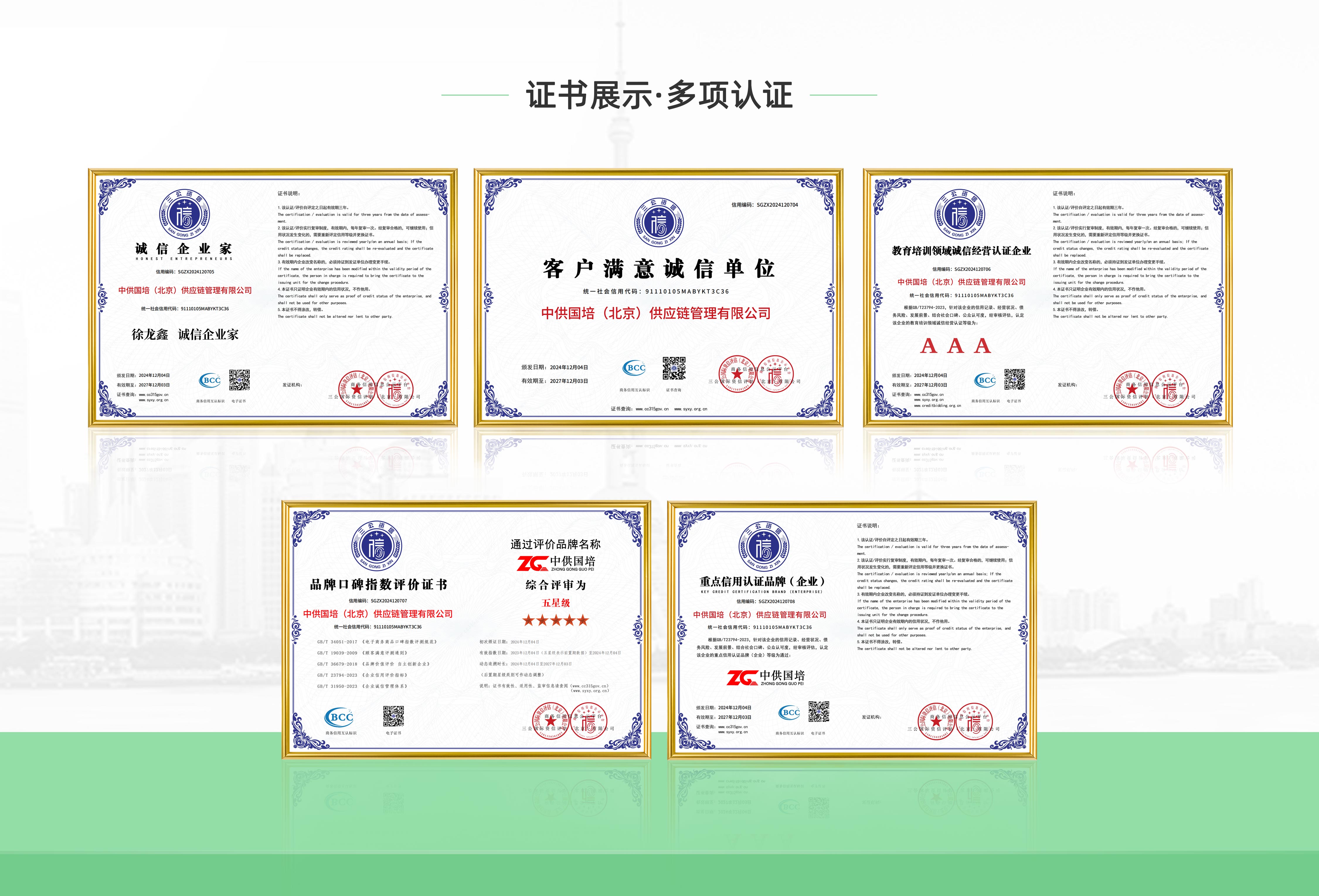 企业荣誉